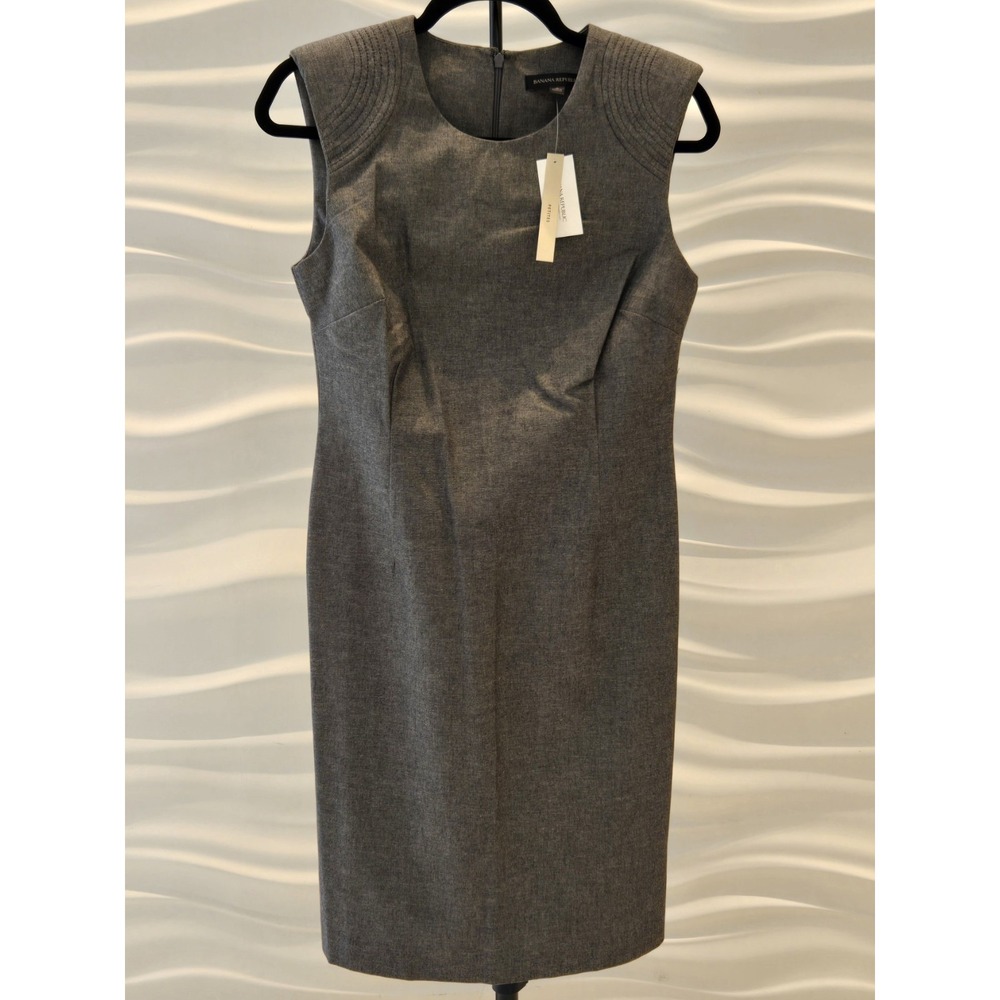 Sheath Dress Size 8 8P Petite Womens Banana Republic Capsule Work Cap Sleeve New